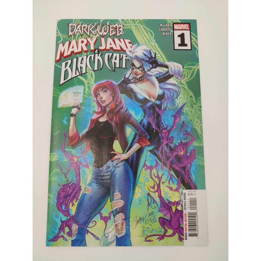 MARY JANE & BLACK CAT #1 (J. SCOTT CAMPBELL DARK WEB VARIANT) ~ Marvel Comics